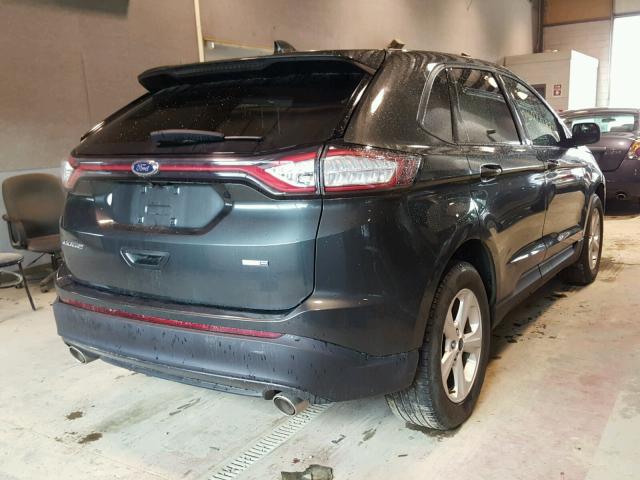 2FMTK4G82FBB39446 - 2015 FORD EDGE SE BLACK photo 4