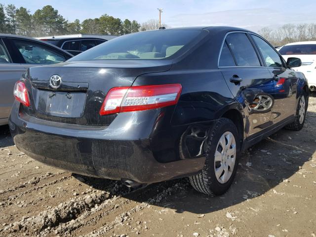 4T1BF3EK6BU669593 - 2011 TOYOTA CAMRY BASE BLACK photo 4