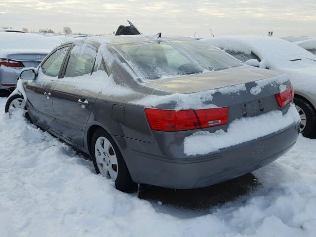 5NPET46C89H476230 - 2009 HYUNDAI SONATA GLS GRAY photo 3