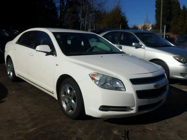 1G1ZH57B584194414 - 2008 CHEVROLET MALIBU 1LT WHITE photo 1