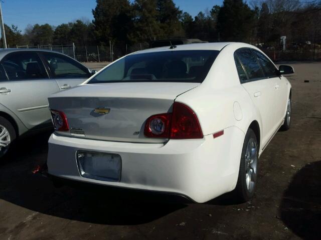 1G1ZH57B584194414 - 2008 CHEVROLET MALIBU 1LT WHITE photo 4