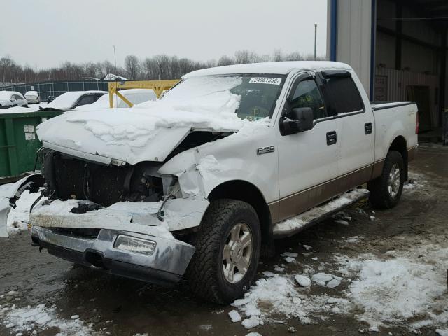 1FTRW14W04KC13650 - 2004 FORD F150 SUPER WHITE photo 2