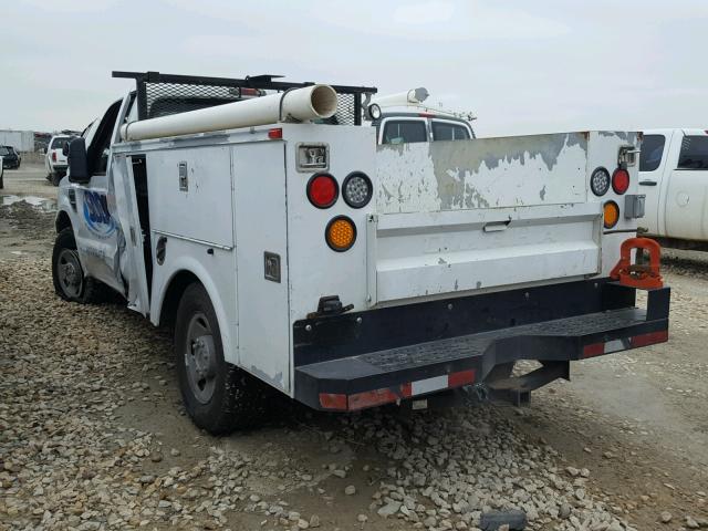 1FDNF20568ED26357 - 2008 FORD F250 SUPER WHITE photo 3