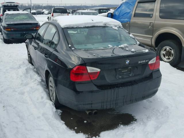 WBAVC93537KX59892 - 2007 BMW 328 XI BLACK photo 3