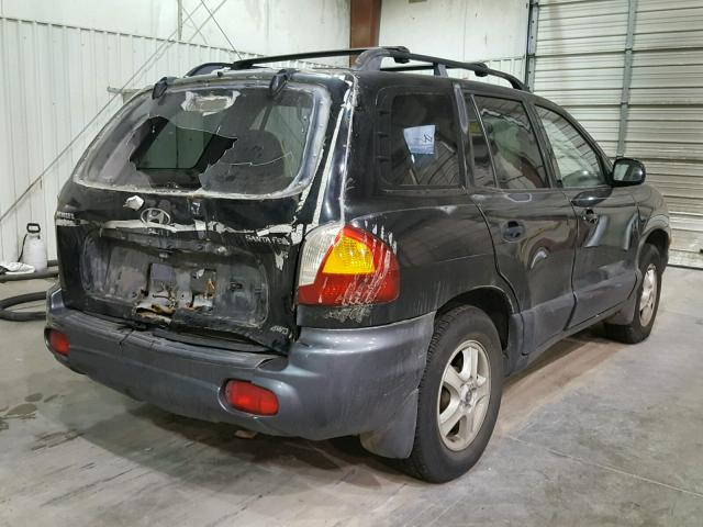 KM8SC73D92U282153 - 2002 HYUNDAI SANTA FE G BLACK photo 4