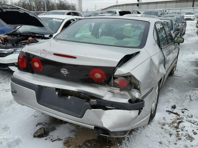 2G1WF52E859311809 - 2005 CHEVROLET IMPALA SILVER photo 4