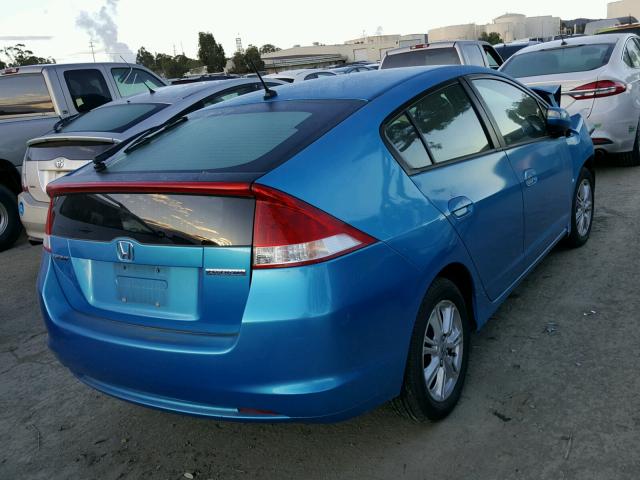 JHMZE2H73AS027641 - 2010 HONDA INSIGHT EX BLUE photo 4