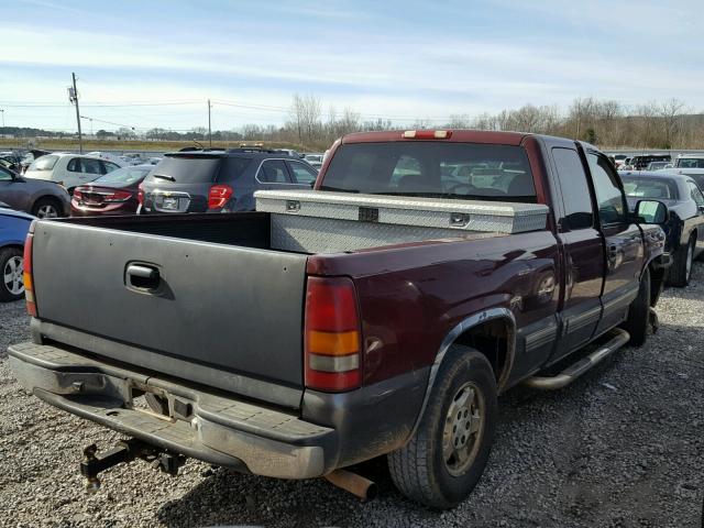 1GCEC19T2YZ179388 - 2000 CHEVROLET SILVERADO MAROON photo 4