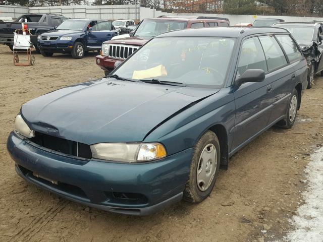 4S3BK4256X6310289 - 1999 SUBARU LEGACY BRI GREEN photo 2