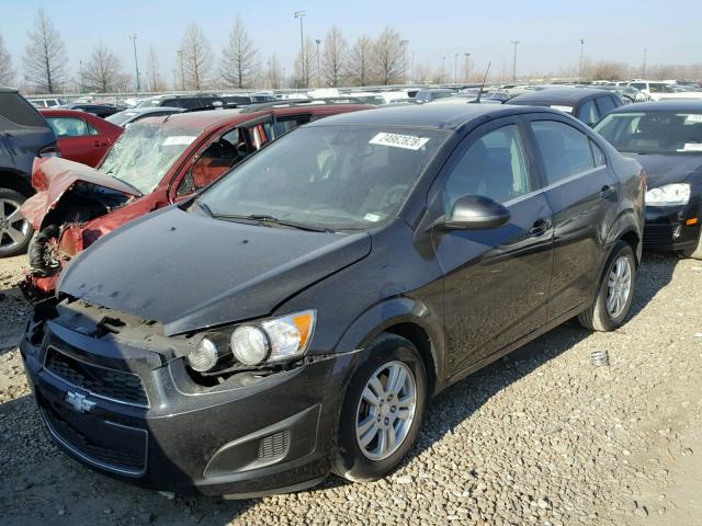 1G1JC5SB8D4189558 - 2013 CHEVROLET SONIC LT BLACK photo 2