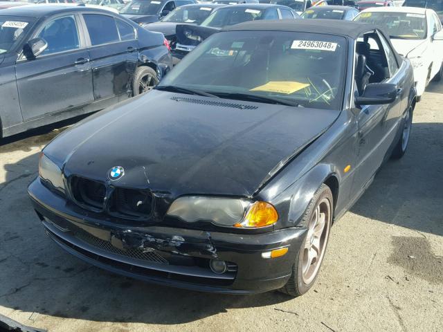 WBABS53481JU84698 - 2001 BMW 330 CI BLACK photo 2