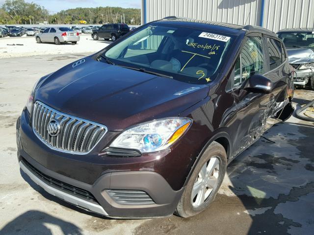 KL4CJASB1GB611145 - 2016 BUICK ENCORE BLACK photo 2