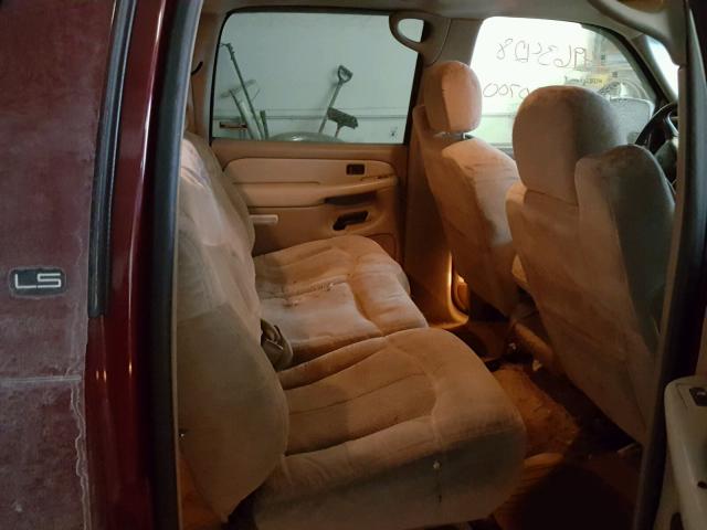 1GNFK16T51J155769 - 2001 CHEVROLET SUBURBAN K RED photo 6