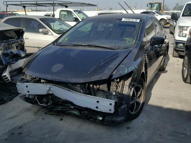 19XFB2F72FE265278 - 2015 HONDA CIVIC SE BLACK photo 2