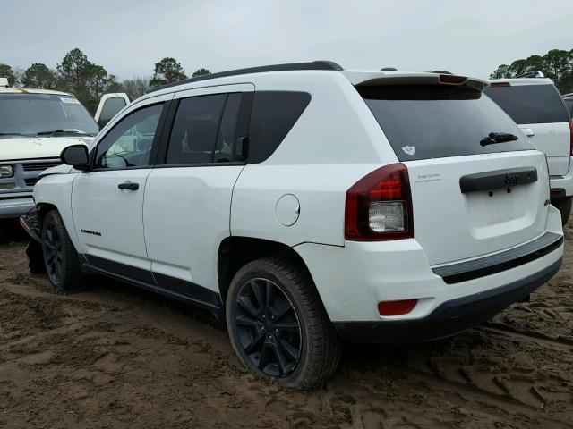 1C4NJCBA1ED680047 - 2014 JEEP COMPASS SP WHITE photo 3