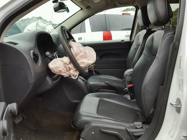 1C4NJCBA1ED680047 - 2014 JEEP COMPASS SP WHITE photo 5