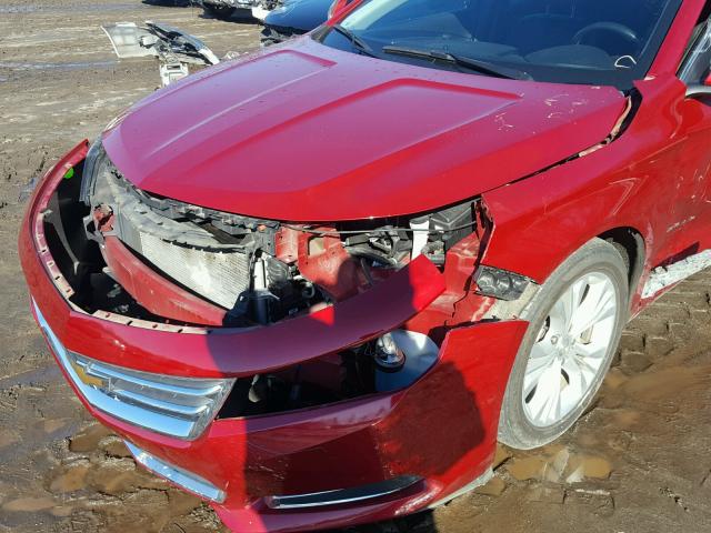 2G1125S34E9136396 - 2014 CHEVROLET IMPALA LT RED photo 9