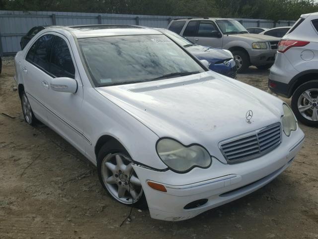 WDBRF61J31F078334 - 2001 MERCEDES-BENZ C 240 WHITE photo 1