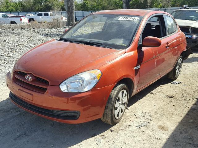 KMHCM3AC9AU182380 - 2010 HYUNDAI ACCENT BLU RED photo 2