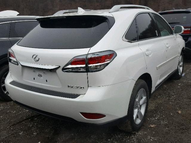 2T2ZK1BA0FC202585 - 2015 LEXUS RX 350 WHITE photo 4