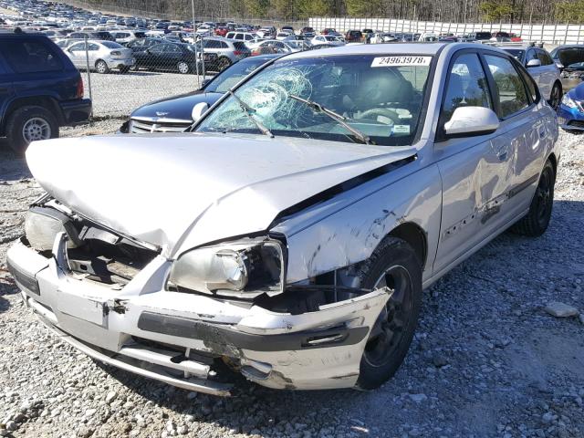 KMHDN56D64U104982 - 2004 HYUNDAI ELANTRA GL SILVER photo 2