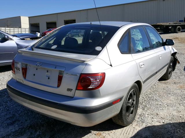 KMHDN56D64U104982 - 2004 HYUNDAI ELANTRA GL SILVER photo 4