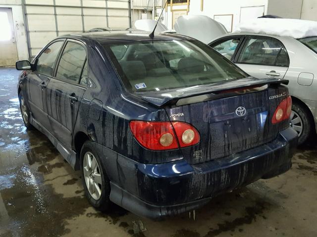 1NXBR32E65Z564725 - 2005 TOYOTA COROLLA CE BLUE photo 3