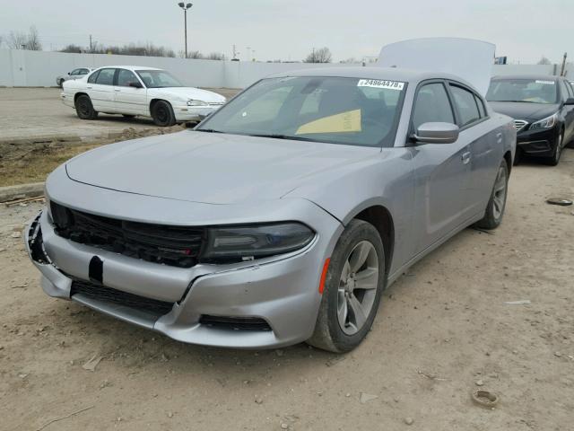 2C3CDXHG7GH214313 - 2016 DODGE CHARGER SX GRAY photo 2