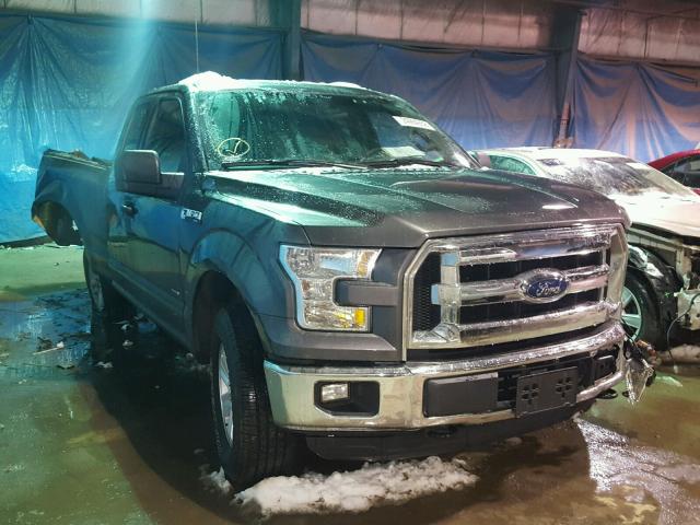 1FTEX1EP9GKF09077 - 2016 FORD F150 SUPER GRAY photo 1