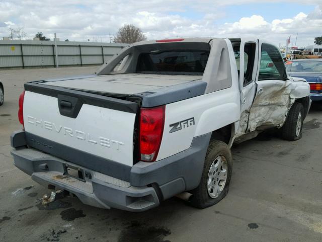 3GNEC13T43G125471 - 2003 CHEVROLET AVALANCHE WHITE photo 4