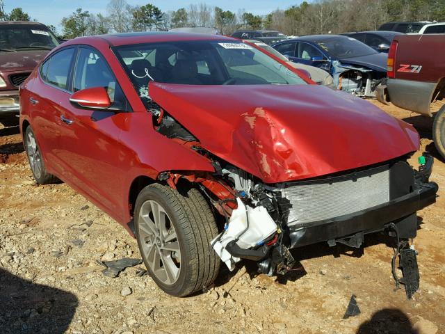 5NPD84LF4HH035477 - 2017 HYUNDAI ELANTRA SE RED photo 1