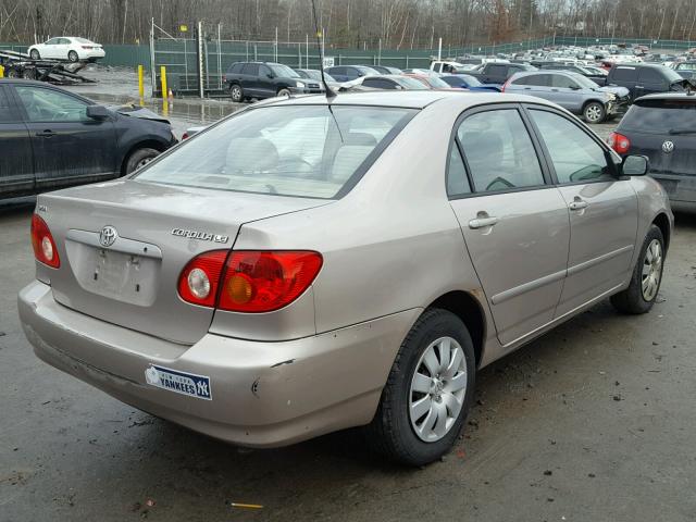 1NXBR32E23Z153366 - 2003 TOYOTA COROLLA CE TAN photo 4