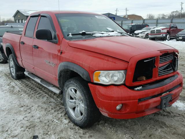 1D7HU18D15S222116 - 2005 DODGE RAM 1500 S RED photo 1