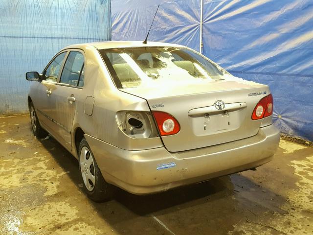 2T1BR32EX7C739840 - 2007 TOYOTA COROLLA CE GOLD photo 3