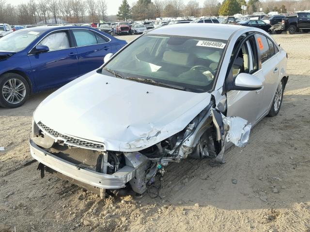 1G1PH5SB5D7168936 - 2013 CHEVROLET CRUZE ECO SILVER photo 2