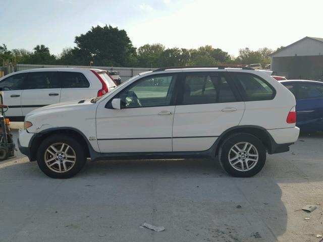 5UXFA13574LU21026 - 2004 BMW X5 3.0I WHITE photo 9