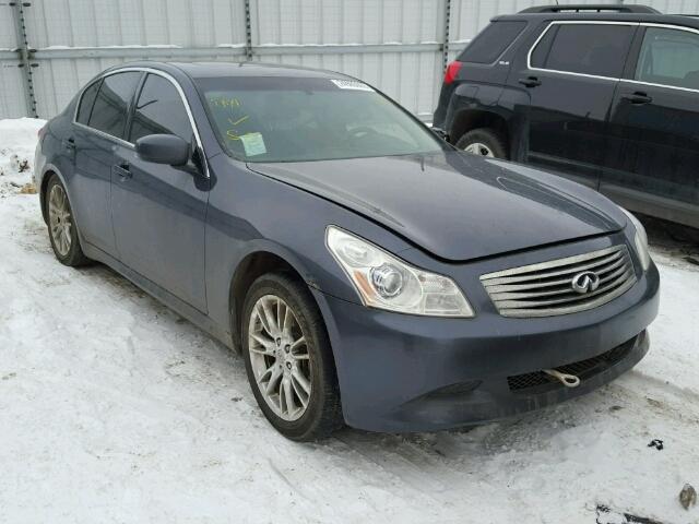 JNKBV61F48M280217 - 2008 INFINITI G35 BLUE photo 1