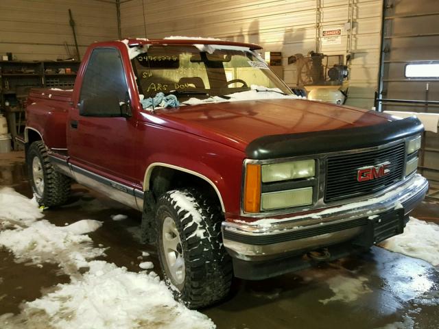 1GTEK14K4NZ512915 - 1992 GMC SIERRA K15 RED photo 1