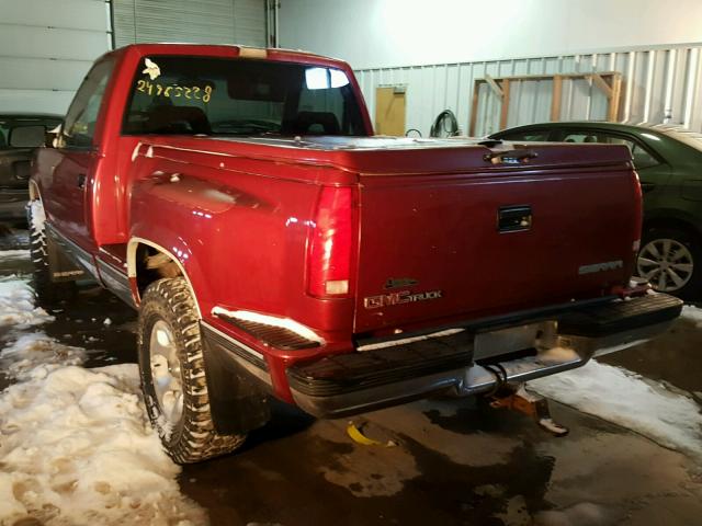 1GTEK14K4NZ512915 - 1992 GMC SIERRA K15 RED photo 3