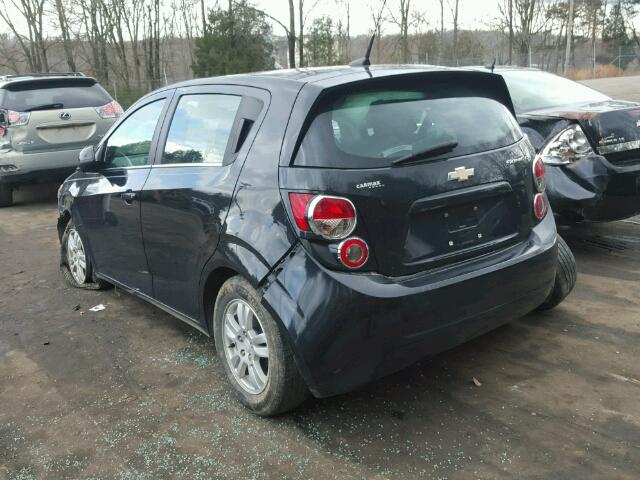 1G1JC6SH5D4180908 - 2013 CHEVROLET SONIC LT BLACK photo 3