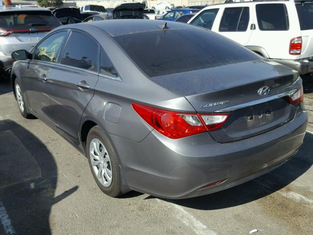 5NPEB4AC2CH397945 - 2012 HYUNDAI SONATA GLS CHARCOAL photo 3