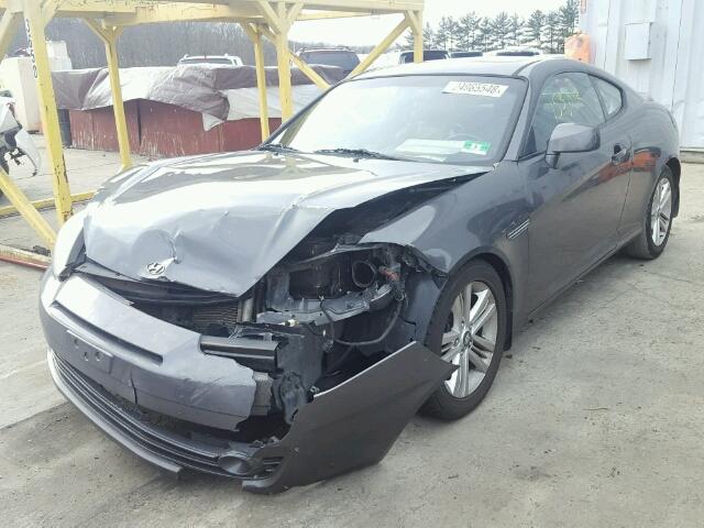 KMHHN66F07U252283 - 2007 HYUNDAI TIBURON GT GRAY photo 2