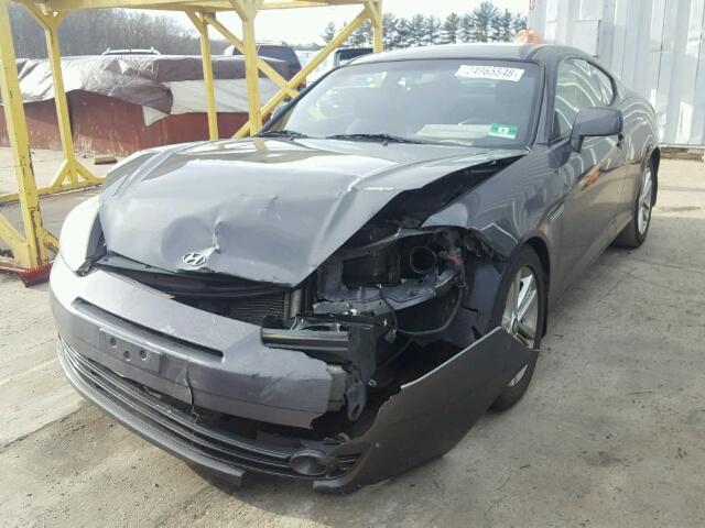 KMHHN66F07U252283 - 2007 HYUNDAI TIBURON GT GRAY photo 9