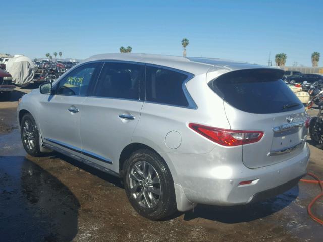 5N1AL0MN7DC327092 - 2013 INFINITI JX35 BASE SILVER photo 3