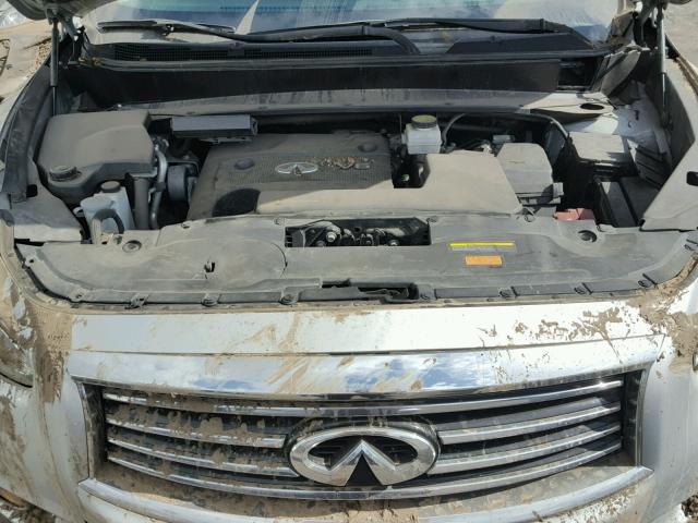 5N1AL0MN7DC327092 - 2013 INFINITI JX35 BASE SILVER photo 7