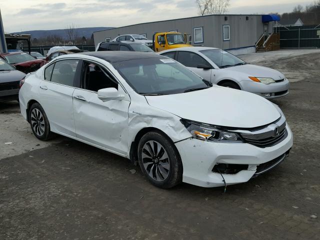 JHMCR6F30HC016716 - 2017 HONDA ACCORD HYB WHITE photo 1