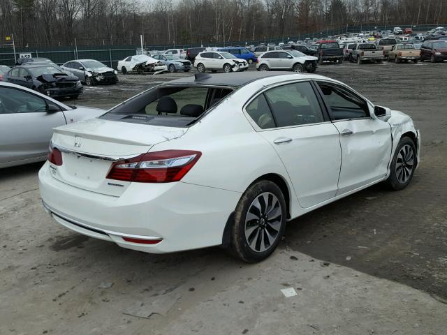 JHMCR6F30HC016716 - 2017 HONDA ACCORD HYB WHITE photo 4