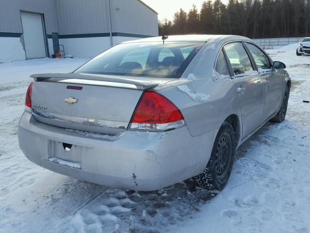 2G1WT58N881308413 - 2008 CHEVROLET IMPALA LT SILVER photo 4