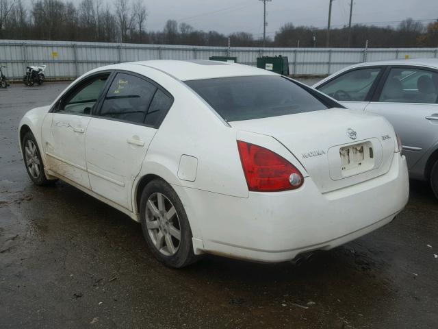 1N4BA41E74C872340 - 2004 NISSAN MAXIMA SE WHITE photo 3