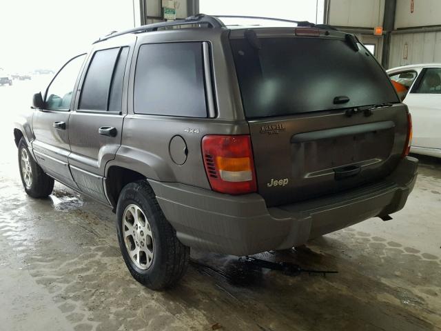 1J4GW48S5YC348360 - 2000 JEEP GRAND CHER GRAY photo 3